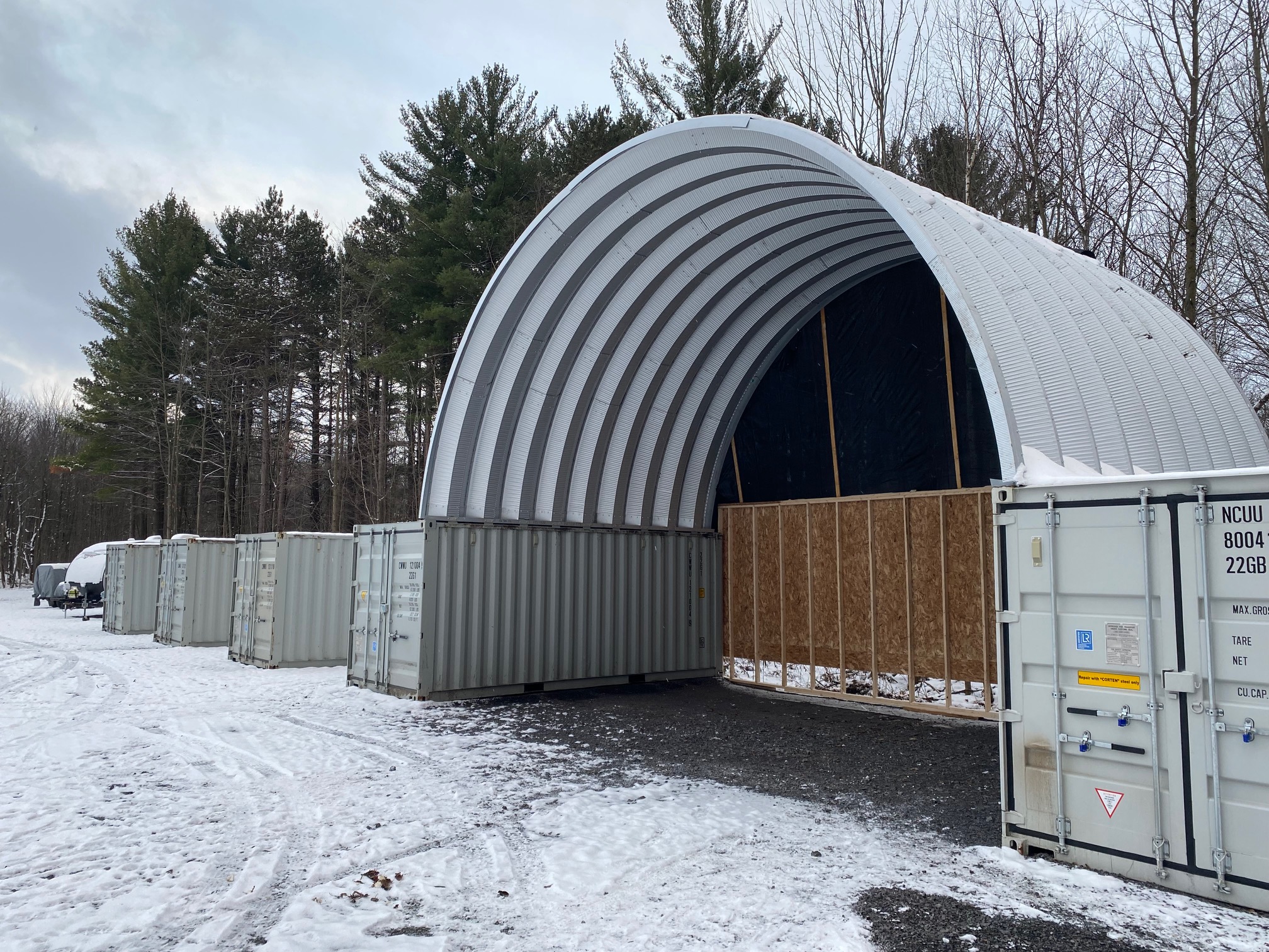 Covered Rv parking Galvanized Steel Dome